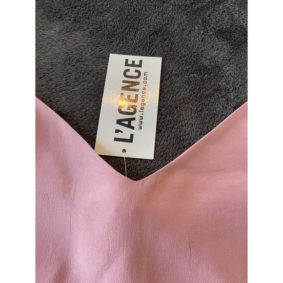 L'AGENCE Silk Charmeuse Camisole Tank - Blush - Size XS MSRP $180 WTS26 - Picture 14 of 14